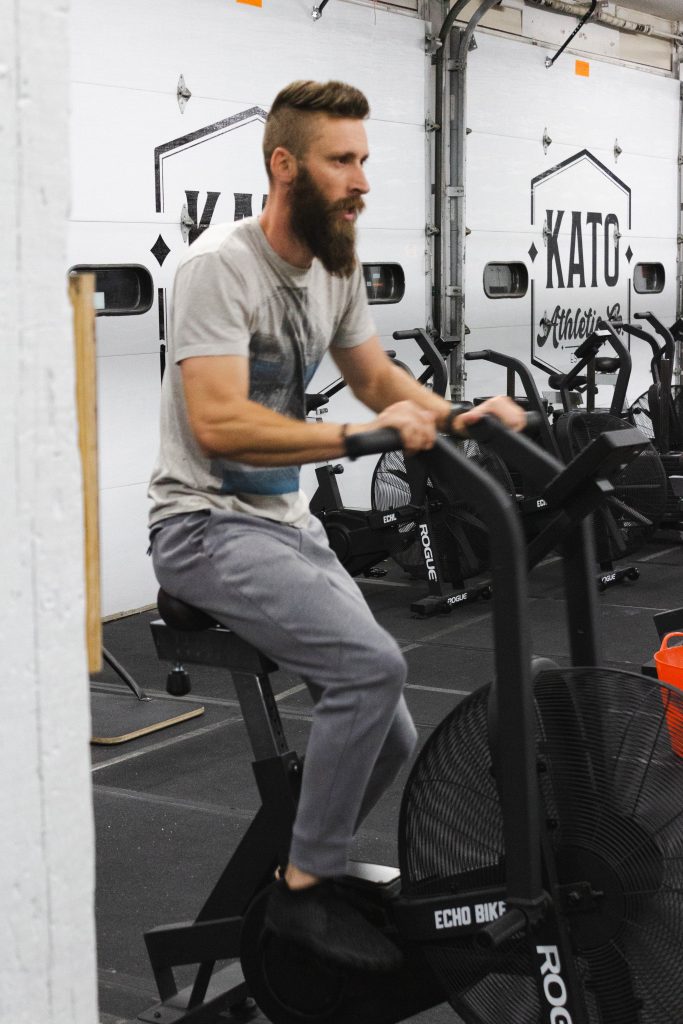 Hyrox training at Kato Athletic gym in Mankato